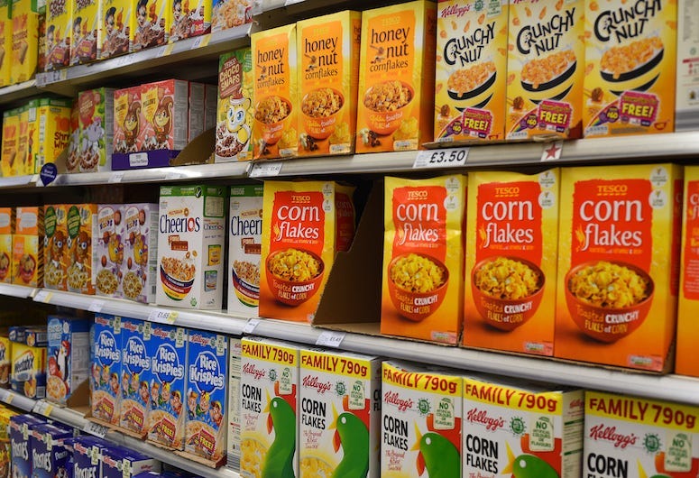 cereal, milk, water, psycho