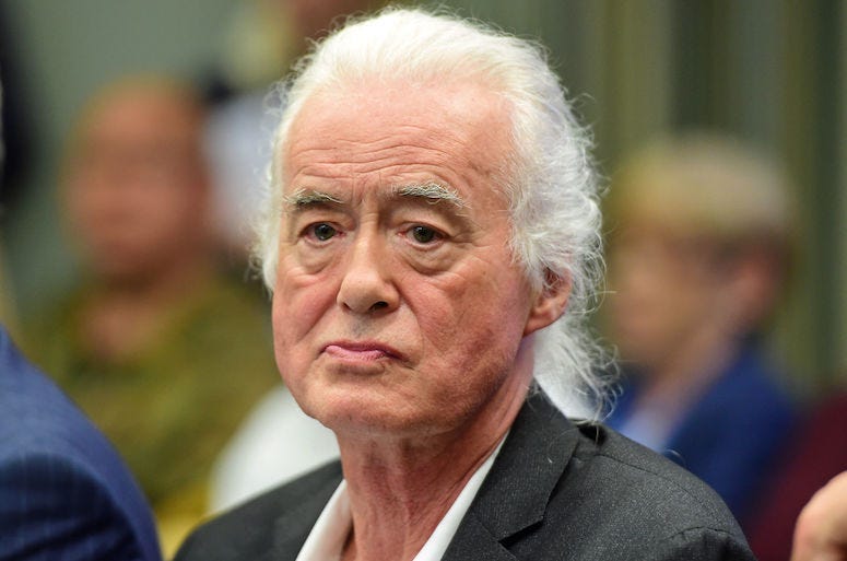 Jimmy Page, Court, Courtroom, Town Hearing, Suit, 2018