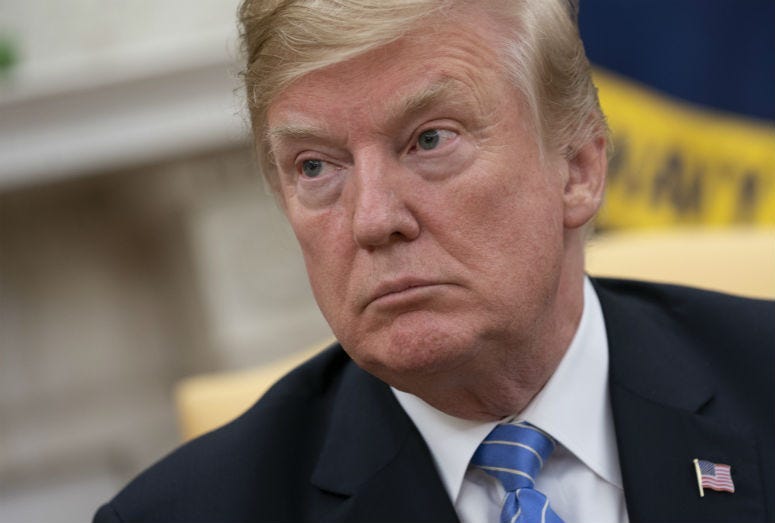 United States President Donald J. Trump participates in a meeting with the Prime Minster of The Netherlands, Mark Rutte, at The White House in Washington, DC, July 2, 2018.