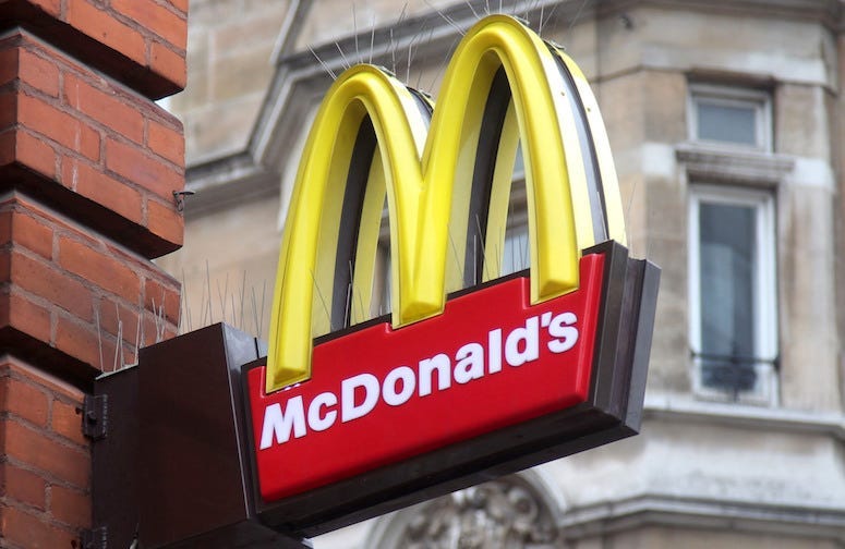 McDonald's, Restaurant, Logo, Sign, Oxford Street, London, 2019