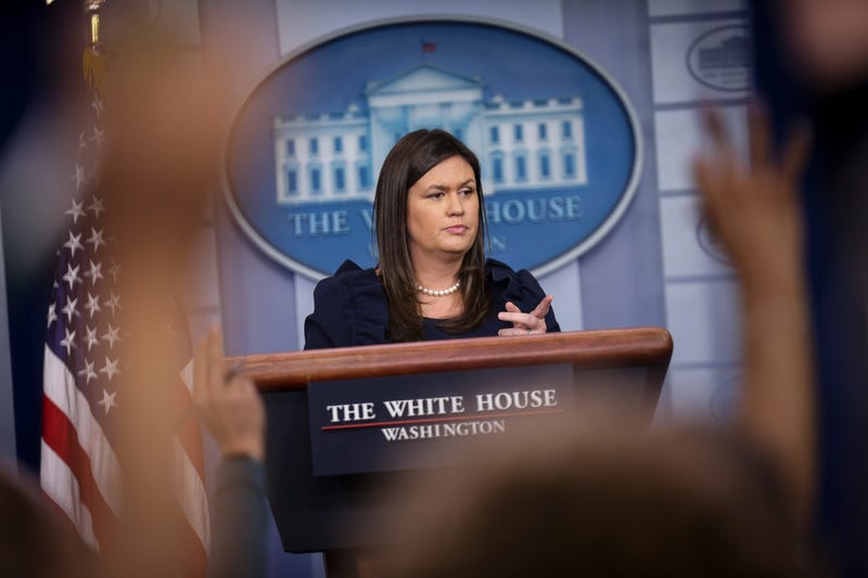 White House press secretary Sarah Huckabee Sanders