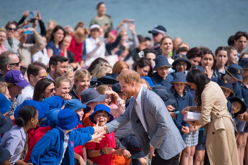 10/19/2018 - The Duke and Duchess of Sussex meet crowds on South Melbourne Beach during their visit to Melbourne, on the third day of the royal couple's visit to Australia.