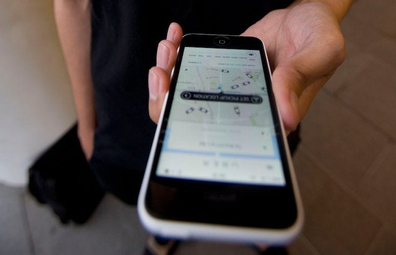 Uber, App, Phone, Male, Ordering
