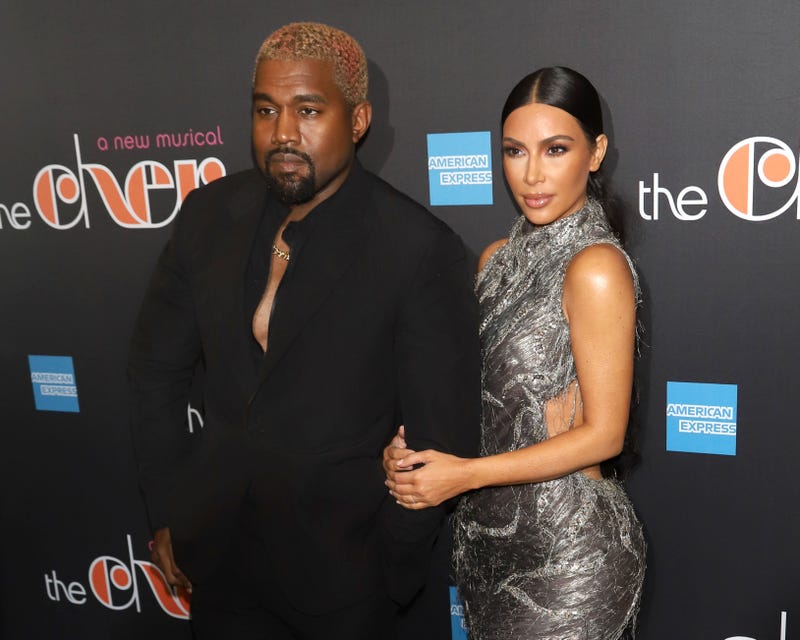 Kanye West and Kim Kardashian West