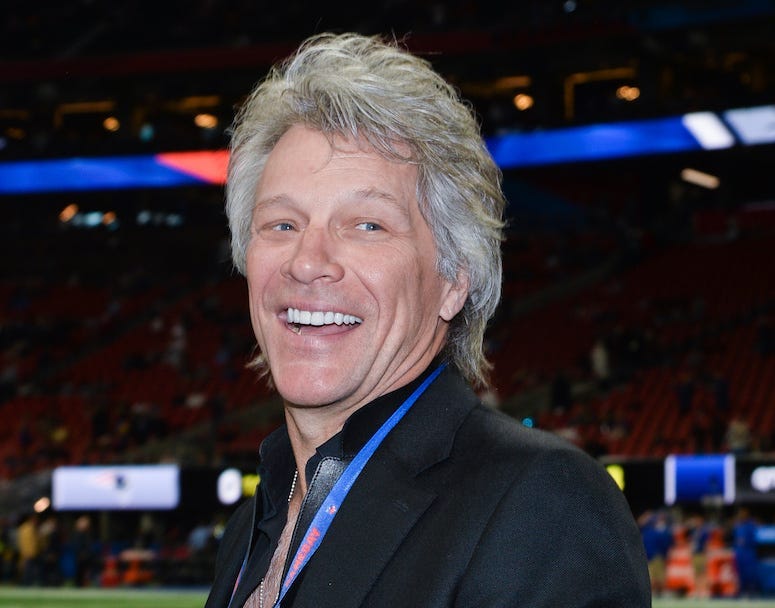Jon Bon Jovi, Smile, Pregame, Field, Super Bowl LIII, Georgia