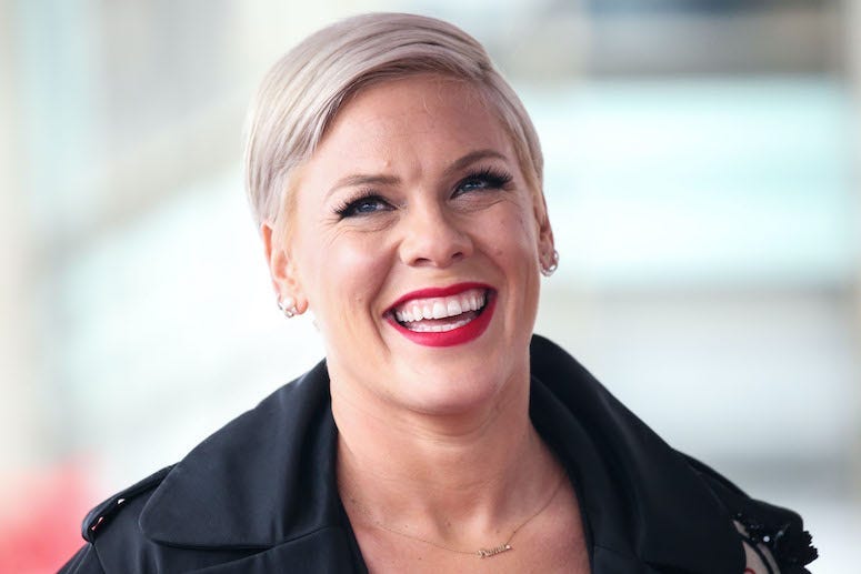 Pink, Alecia Moore, Hollywood Walk of Fame, Ceremony, Smile, 2019