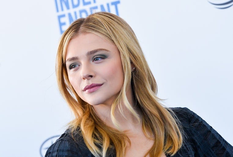 Chloe Grace Moretz walking on the red carpet at the 34th Film Independent Spirit Awards held in Santa Monica, California on Feb. 23, 2019
