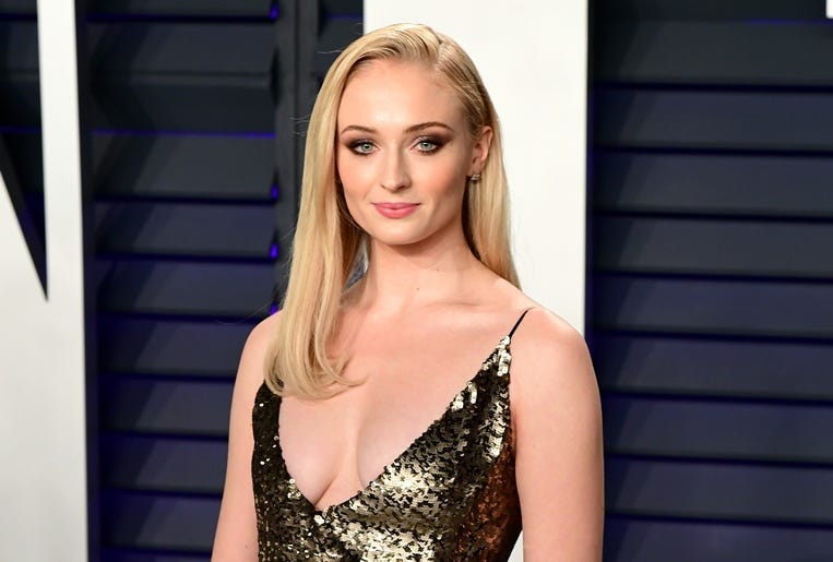 2/24/2019 - Sophie Turner attending the Vanity Fair Oscar Party held at the Wallis Annenberg Center for the Performing Arts in Beverly Hills, Los Angeles, California