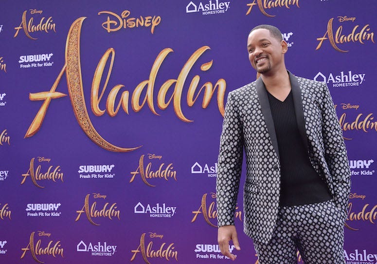 Will Smith, Red Carpet, Aladdin, Smile, Suit, Premiere, Los Angeles, 2019