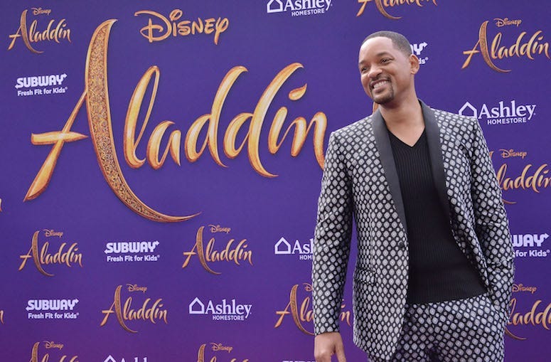 Will Smith, Aladdin, Premiere, Los Angeles, Red Carpet, Smile, 2019