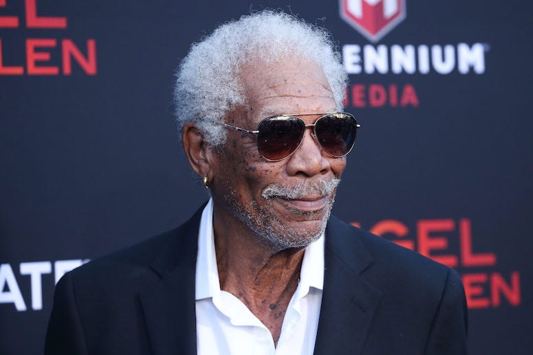 Morgan Freeman, Red Carpet, Sunglasses, Smile, Angel Has Fallen, 2019