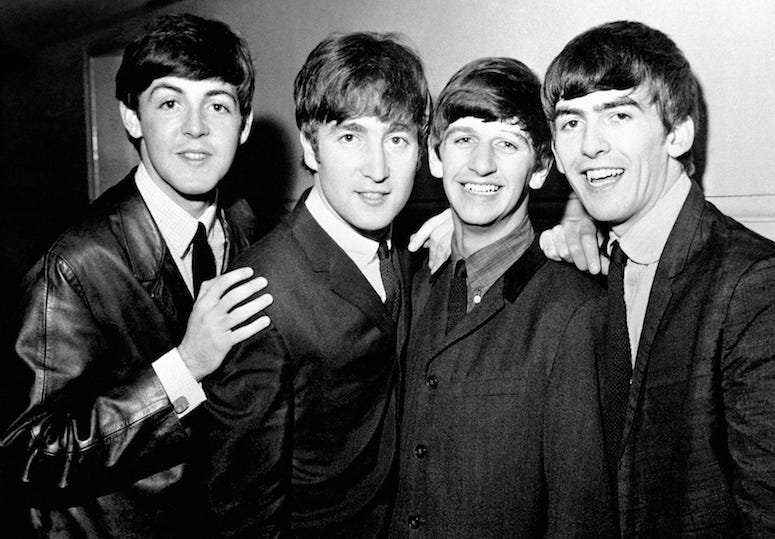 The Beatles, Paul McCartney, John Lennon, Ringo Starr, George Harrison, Black and White, 1963