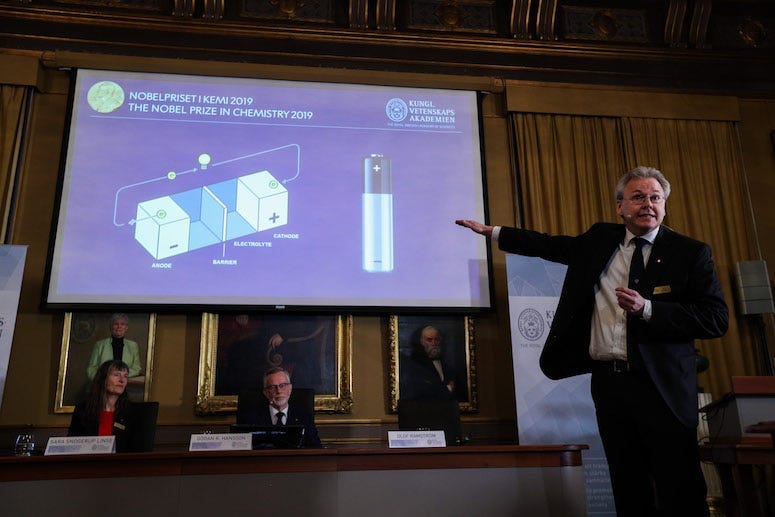 Nobel Prize, Chemistry, Presentation, 2019