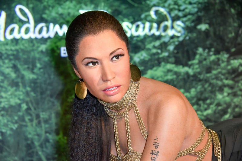 wax figure of singer Nicki Minaj at Madame Tussauds