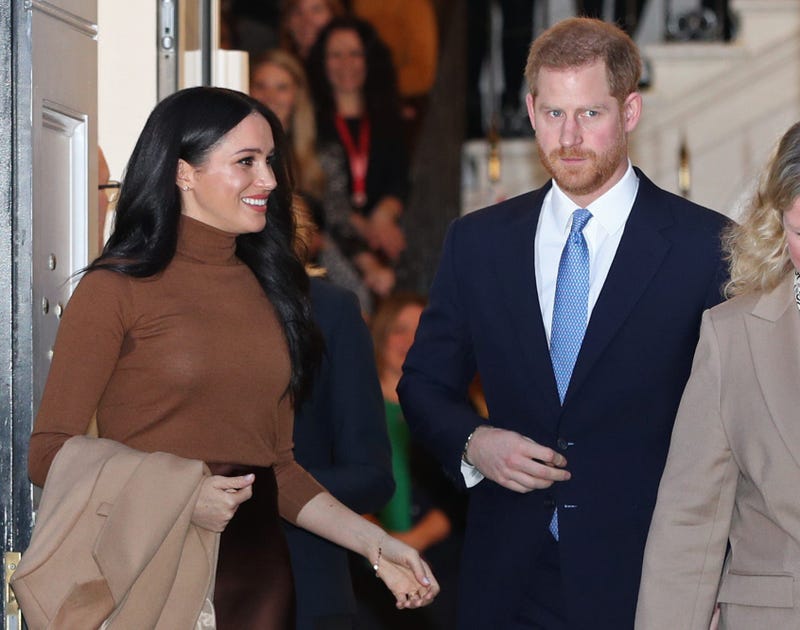 The Duke and Duchess of Sussex leaving after their visit to Canada House, central London, to meet with Canada's High Commissioner to the UK, Janice Charette, as well as staff, to thank them for the warm hospitality and support they received during their r