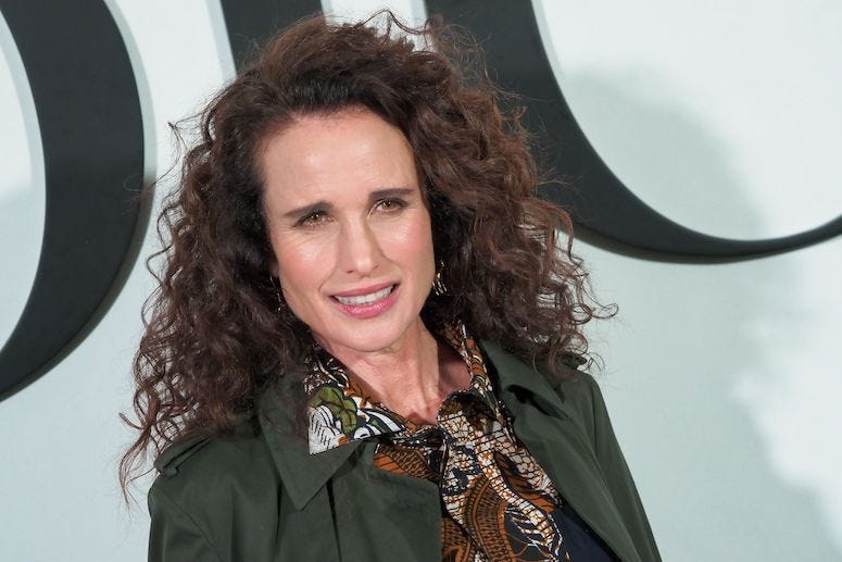 Andie Macdowell, Red Carpet, Dior Show, Paris Fashion Week, 2020