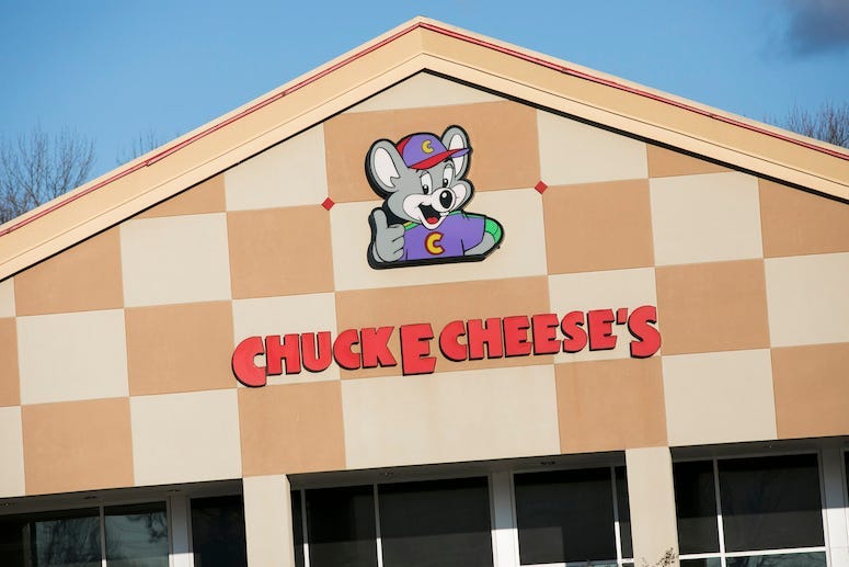 Chuck E. Cheese's, Restaurant, Exterior, Sign, Logo