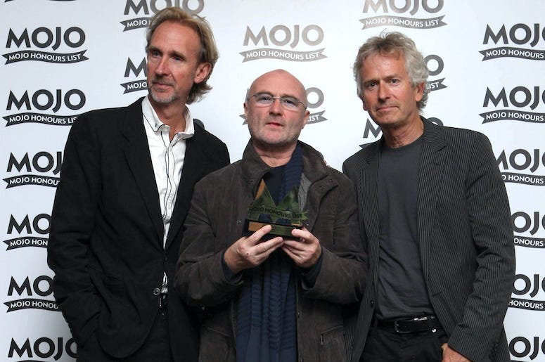 Genesis, Mike Rutherford, Phil Collins, Tony Banks, Red Carpet, Mojo Honours List, 2016