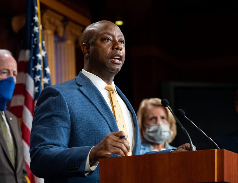 June 17, 2020 - Washington, DC, United States: U.S. Senator Tim Scott (R-SC) speaking at a press conference announcing the introduction of a Republican police reform bill.