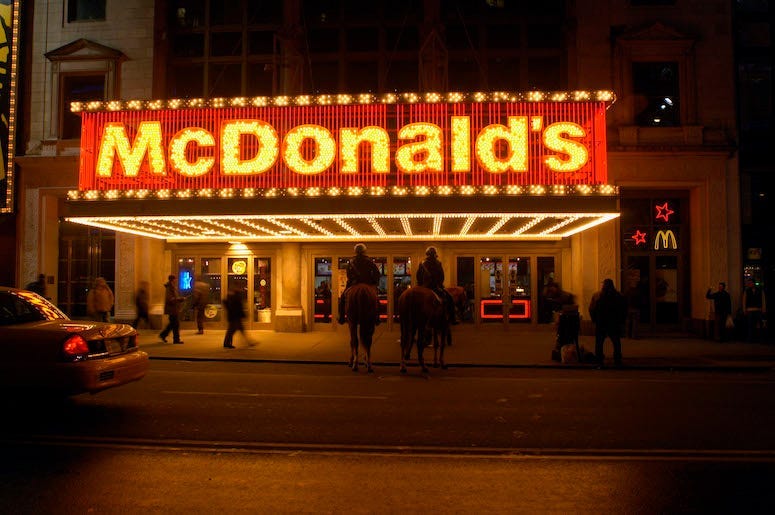 McDonald's, Times Square, West 42nd Street, Lights, 2005