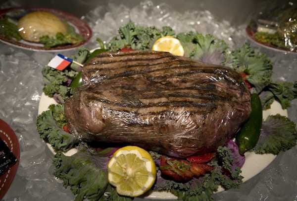 The 72oz steak at The Big Texan Steak Ranch in Amarillo, TX