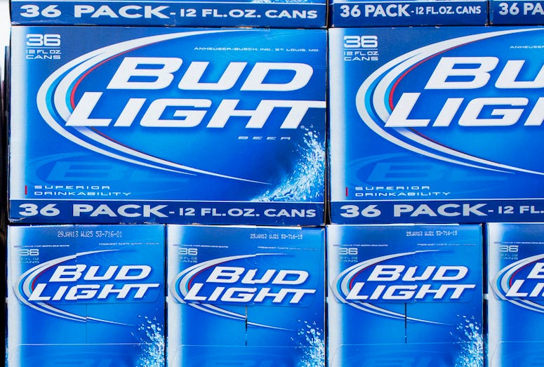 Cases of Bud Light for sale