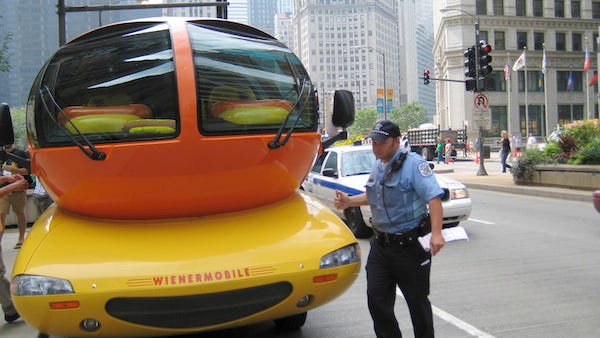 PETA offers to pay for Wienermobile's catalytic converter if it becomes "Vegan Mobile"