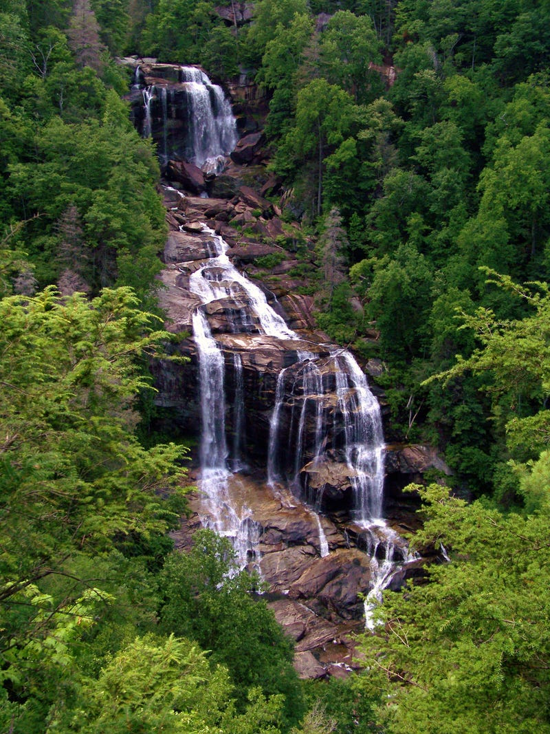 Whitewater Falls, near Sapphire in Transylvania County, North Carolina.