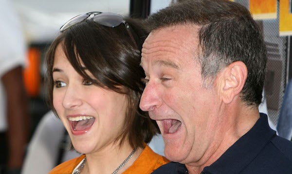  Robin Williams and daughter Zelda. World Premiere of "Happy Feet" at Grauman's Chinese Theatre