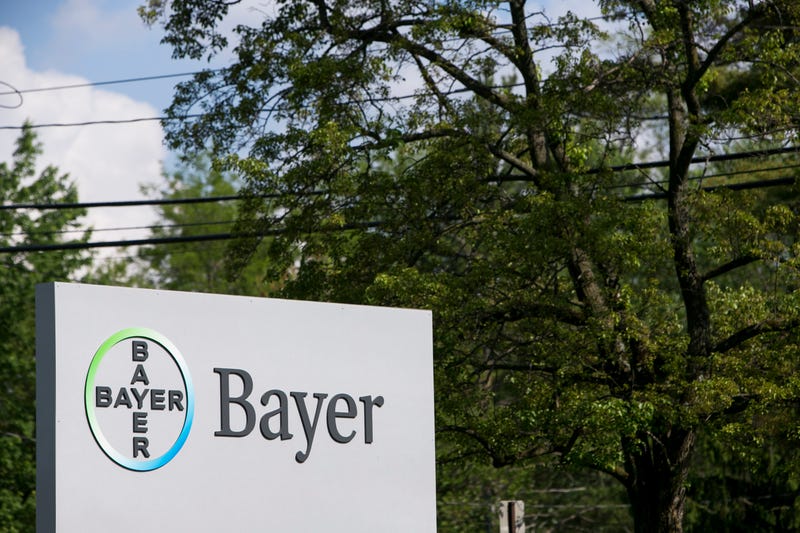 A sign outside a Bayer facility in Morris Township, New Jersey