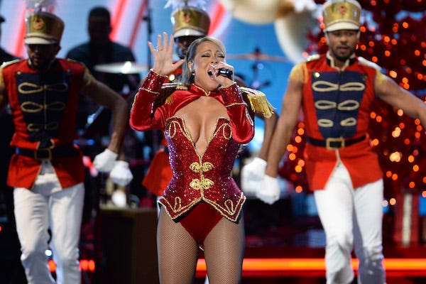 Mariah Carey performs during the VH1 DIVAS HOLIDAY: UNSILENT NIGHT show