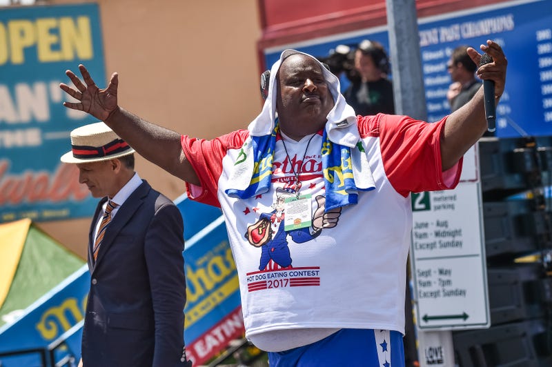 Badlands Booker at Nathan's Hot Dog Eating Contest