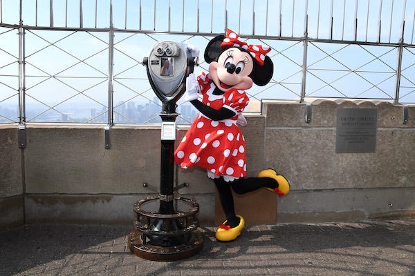 Minnie Mouse visits the Empire State Building