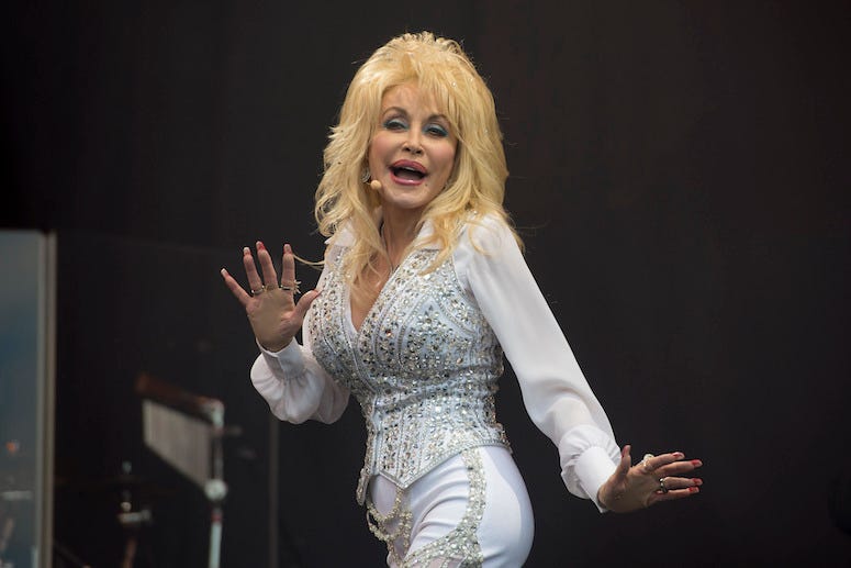 Dolly Parton, Glastonbury, Singing, 2014