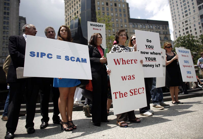Madoff protesters