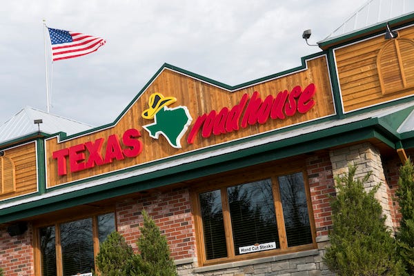 Sign outside a Texas Roadhouse restaurant