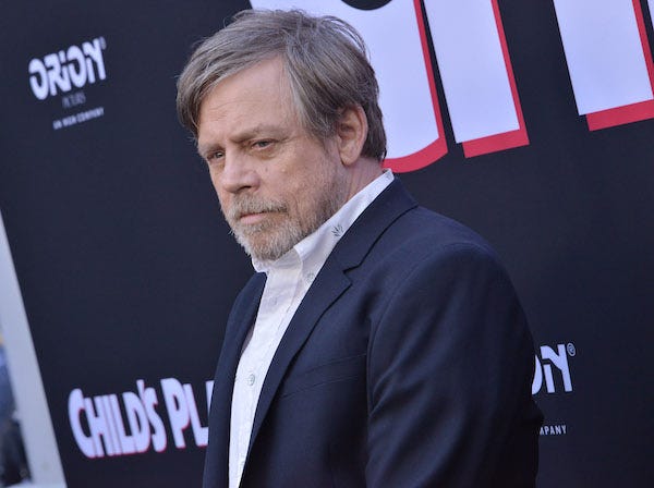 Mark Hamill arrives at the CHILD'S PLAY World Premiere held at the ArcLight Hollywood in Los Angeles, CA on Wednesday, June 19, 2019
