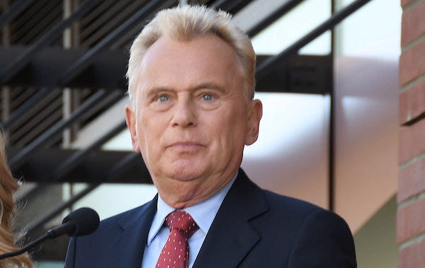 Pat Sajak speaking at the Harry Friedman Star On The Hollywood Walk Of Fame Ceremony held in front of El Centro Complex in Hollywood, CA on Friday, November 1, 2019