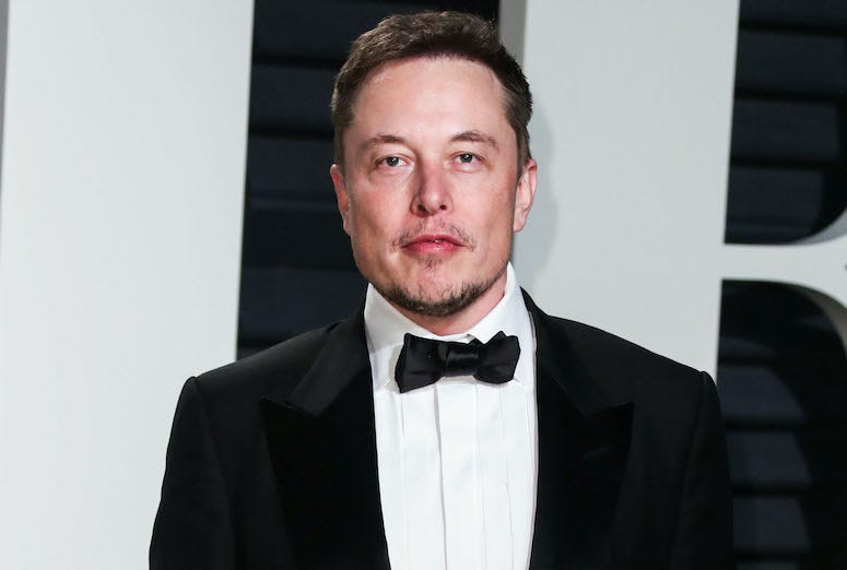 Elon Musk, Red Carpet, Tuxedo, Vanity Fair Oscar Party, 2017 