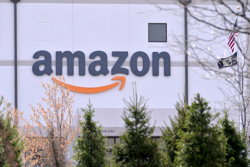 The Amazon warehouse fulfillment center on Staten Island