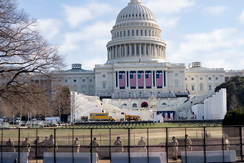 National Guard soldiers secure the U.S. Capitol building in Washington last week