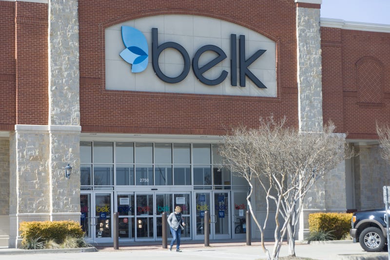HOUSTON, Jan. 29, 2021 (Xinhua) -- A woman walks out of a Belk store in McKinney, the United States, on Jan. 28, 2021. Belk, the North Carolina-based department store chain which has served generations of shoppers for over 100 years, announced on Jan. 26 that it will file for Chapter 11 bankruptcy. (Photo by Dan Tian/Xinhua) (Photo by Xinhua/Sipa USA)