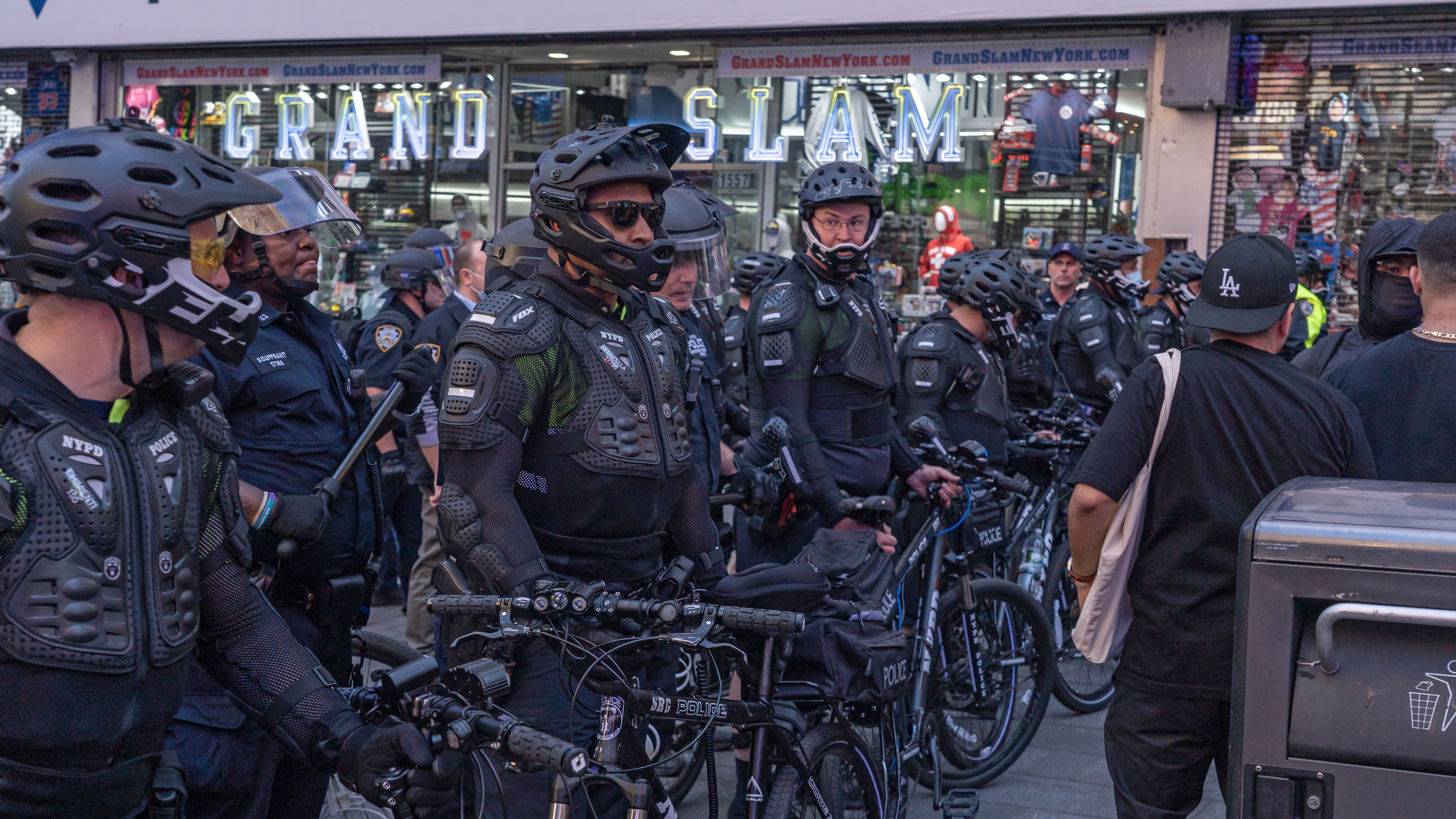 Suspect charged with hate crime after Jewish man attacked by group during Times Square protests