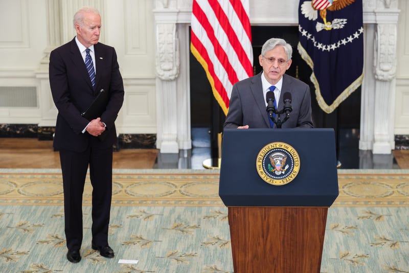 Joe Biden and Merrick Garland