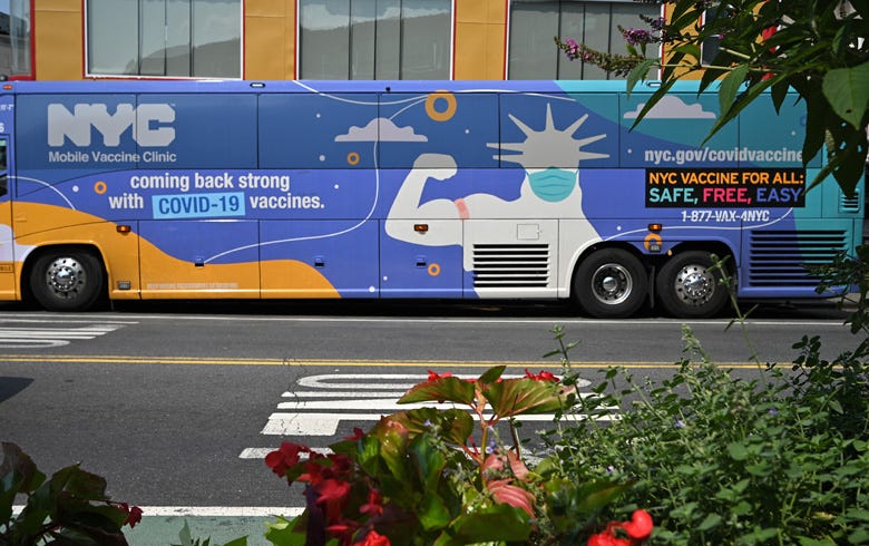NYC vaccine bus