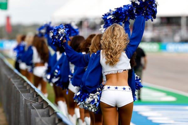 Dallas Cowboys cheerleaders, F1 Grand Prix of USA at Circuit of The Americas