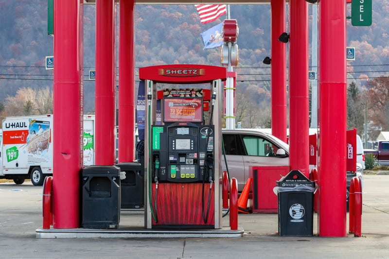A gas pump is seen at a Sheetz convenience store. 