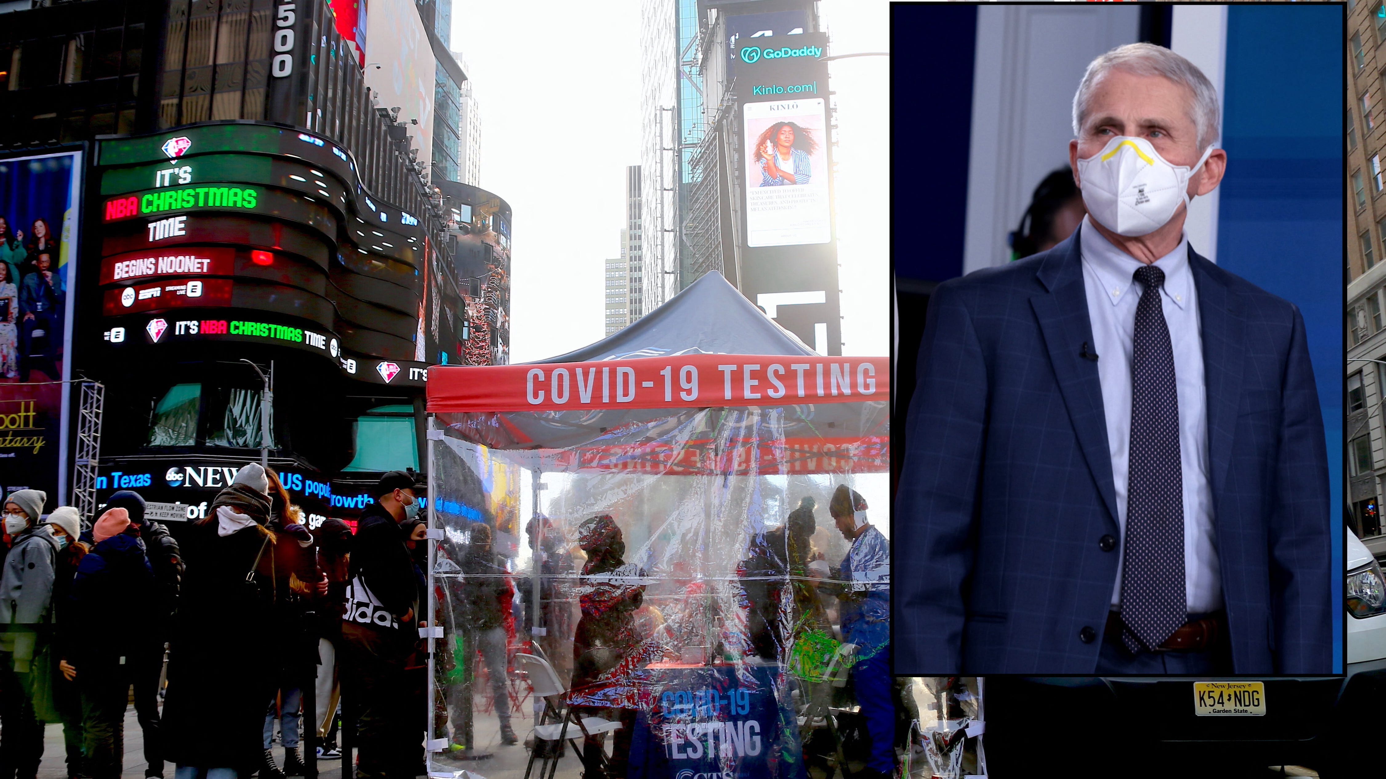 Fauci warns against New Year's parties with 'everybody hugging and kissing' as NYC plans bash