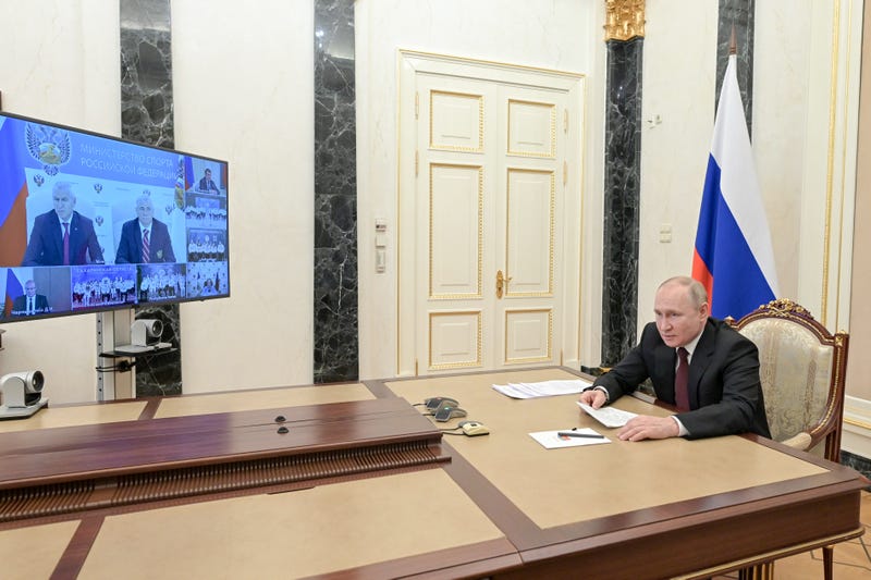 Russian President Vladimir Putin at the Kremlin