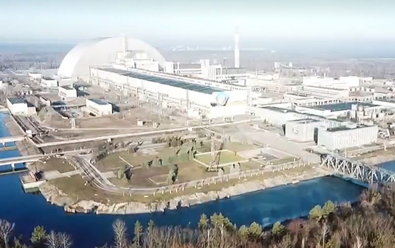 The Chernobyl Nuclear Power Plant in February 2022